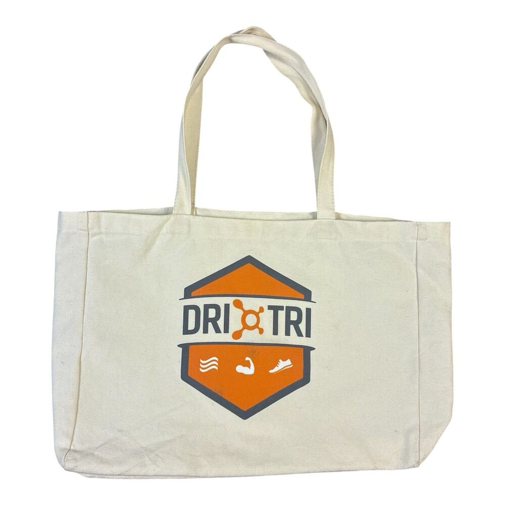 Orange Theory Dri-Tri Canvas Shoulder Tote Bag Fitness Gym Workout Gear 16x13
